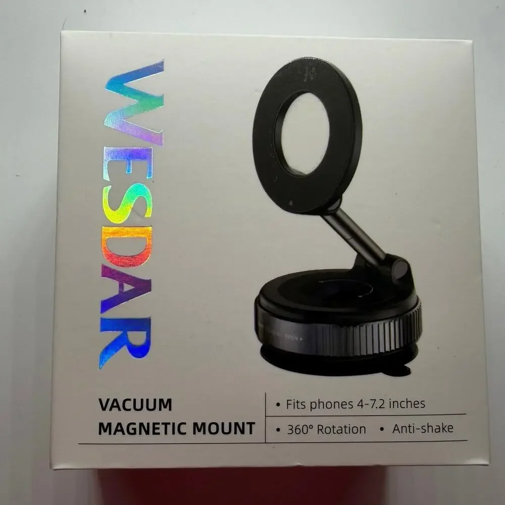 WESDAR MAGNETIC SUCTION PHONE MOUNT 360 rotation I Phone Car Phone Holder